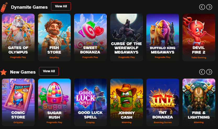 Slots Dynamite casino games
